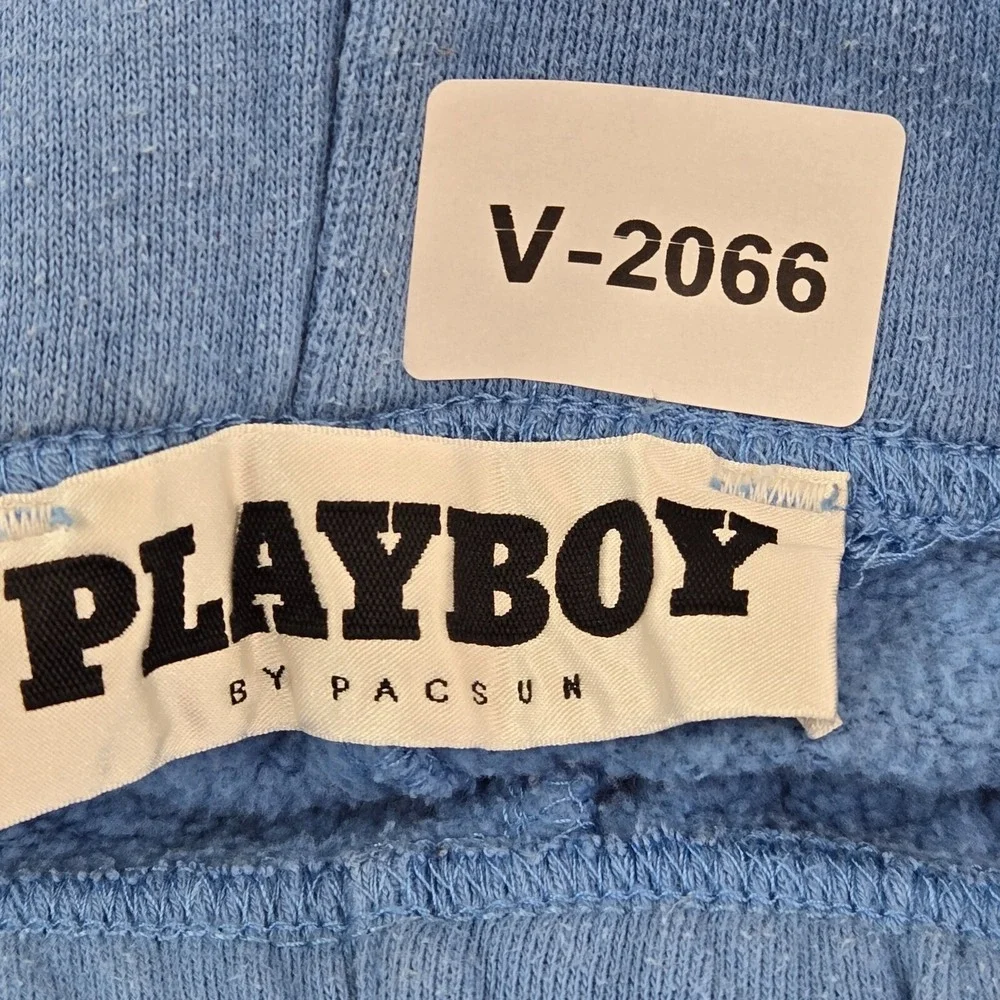 Playboy By Pacsun Women Activewear Pants‎ Small Blue Sweatpants Logo University